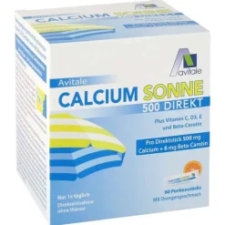 Avitale Calcium-Calcium Sonne 500 Direkt Portionssticks, 60 St