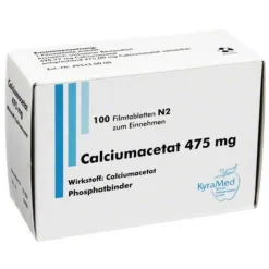 Calciumacetat 475 mg Filmtabletten, 100 St^KyraMed Clearance