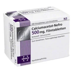Calciumacetat Nefro 500 mg Filmtabletten, 200 St^Medice Best