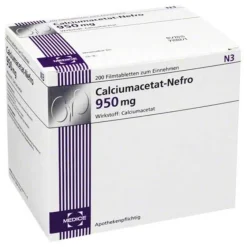 Calciumacetat Nefro 950 mg Filmtabletten, 200 St^Medice