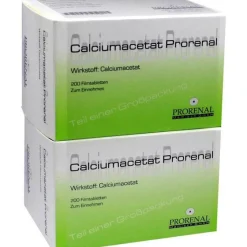 Calcium-Calciumacetat Prorenal 500 mg Filmtabletten, 200 St