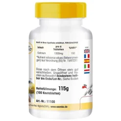 Calciumcarbonat 500 Kautabletten, 100 St^Warnke