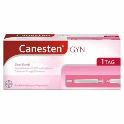 Canesten Scheidenpilz Medikamente|Scheidenpilz Creme-GYN Once Kombi zur Behandlung von Scheidenpilz, 1 P