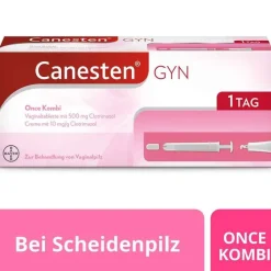 Canesten Scheidenpilz Medikamente|Scheidenpilz Creme-GYN Once Kombi zur Behandlung von Scheidenpilz, 1 P
