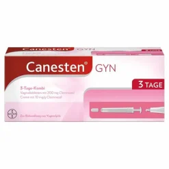 Canesten ® GYN 3-Tage-Kombi zur effektiven Behandlung von Scheidenpilz, 1 P- Scheidenpilz Medikamente|Scheidenpilz Creme