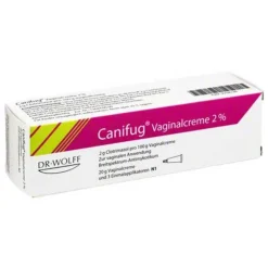 Canifug Scheidenpilz Medikamente-Vaginalcreme 2% mit 3 Einmalapplikatoren, 20 g