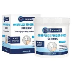 Canosept Ohren, Augen & Zähne-Ohrpflege Finger-Pads für Hunde, 50 St