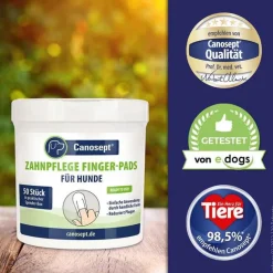 Zahnpflege Finger-Pads für Hunde, 50 St^Canosept New