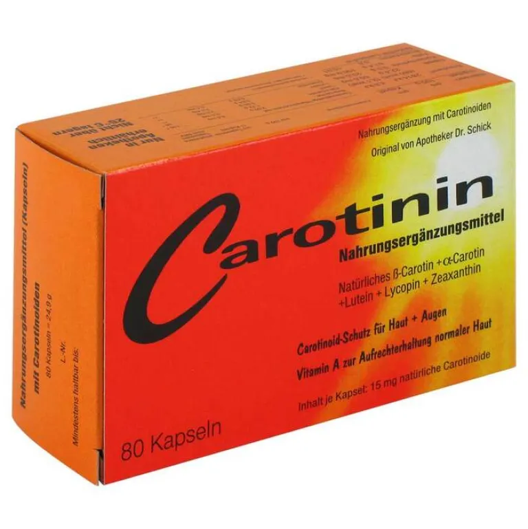 Dr. Schick Carotinin Kapseln, 80 St- Vitamin A (Retinol)|Carotin
