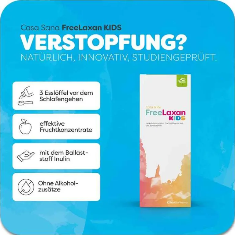 Casa Sana Freelaxan Kids Flüssigkeit zum Einnehmen, 200 ml- Verstopfung