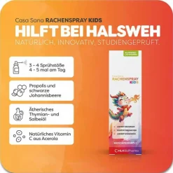 Casa Sana Rachenspray Kids, 30 ml- Halsschmerztabletten