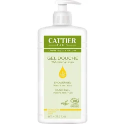 Cattier Duschgel Matcha Tee Yuzu, 1000 ml- Duschgele