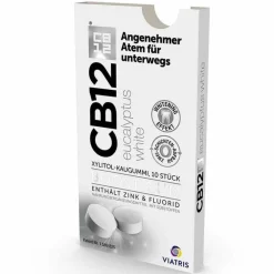 CB12 boost Eucalyptus white Kaugummi, 10 St- Zahnpflegekaugummi|Mundpflege