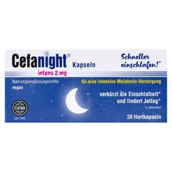 Cefanight intens 2 mg Hartkapseln, 30 St- Melatonin Tabletten