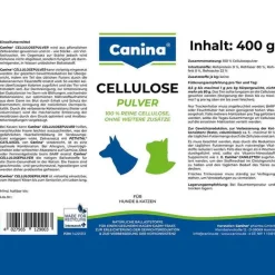 Canina Cellulosepulver Einzelfuttermittel für Hunde / Katzen, 400 g- Futter & Snacks|Futter & Snacks