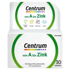 Centrum A-Zink Tabletten, 30 St- Multivitamine