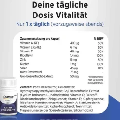 Centrum Resveratrol-Vital + Antiox Zellschutz Kapseln, 30 St