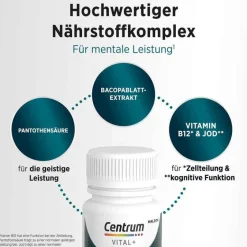Vital + Mentale Leistung Kapseln, 30 St^Centrum Sale