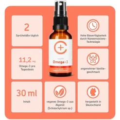 Cerascreen Omega-3 Algenöl DHA + EPA vegan Spray, 30 ml- Algenöl