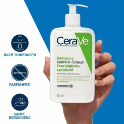 Cerave Creme-zu-Schaum Reinigung, 473 ml- Hauttypen|Hautbedürfnisse