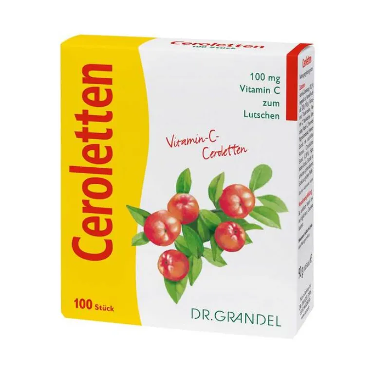 Dr. Grandel Vitamin C (Ascorbinsäure)-Ceroletten Grandel Lutschtabletten, 100 St
