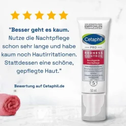 Cetaphil Rötungen|Nachtpflege-Pro RednessControl beruhigende Nachtpflege, 50 ml