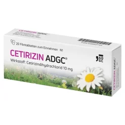 CETIRIZIN Filmtabletten, 20 St^ADGC Hot