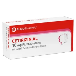 Aliud Pharma Allergie Medikamente|Cetirizin-CETIRIZIN AL 10 mg Filmtabletten, 7 St