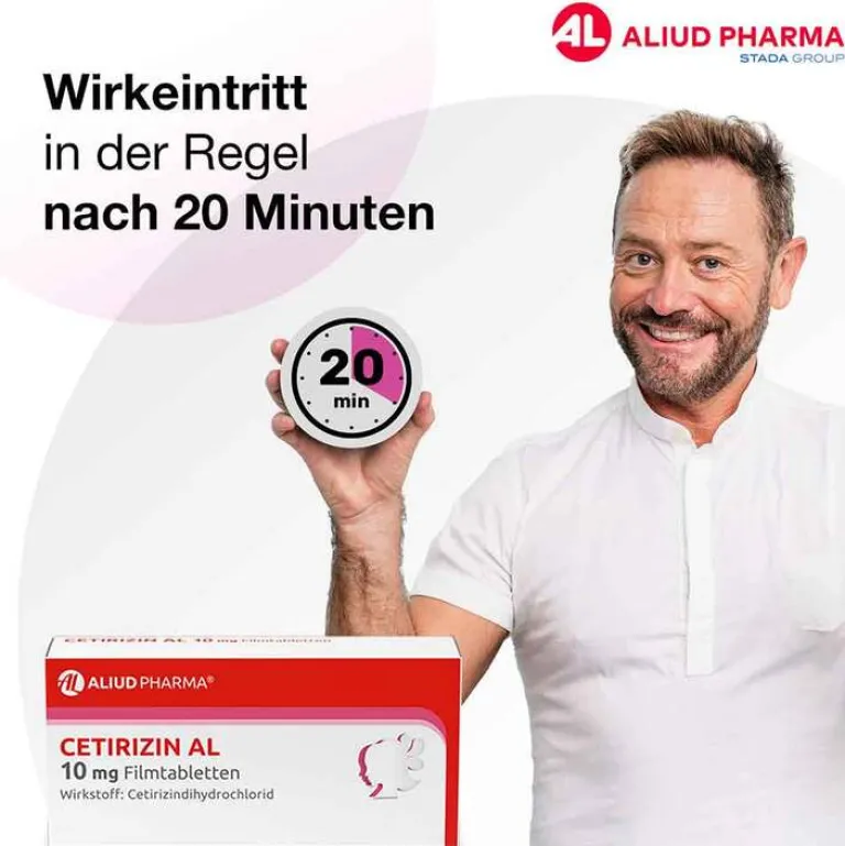 Aliud Pharma Allergie Medikamente|Cetirizin-CETIRIZIN AL 10 mg Filmtabletten, 7 St