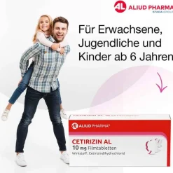Aliud Pharma Allergie Medikamente|Cetirizin-CETIRIZIN AL 10 mg Filmtabletten, 7 St