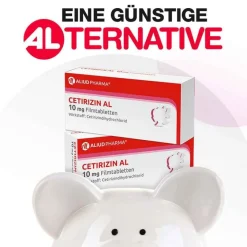 Aliud Pharma Allergie Medikamente|Cetirizin-CETIRIZIN AL 10 mg Filmtabletten, 7 St