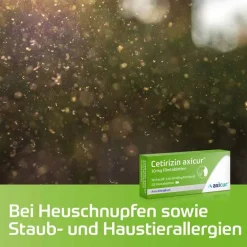 axicur Cetirizin ® 10 mg Filmtabletten, 7 St- Cetirizin|Allergie Tabletten