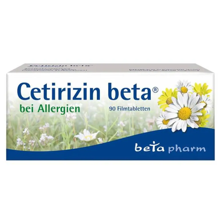 Beta Cetirizin|Allergie Tabletten-Cetirizin ® Filmtabletten bei Allergien, 90 St