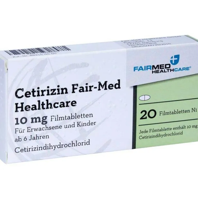 Fairmed Allergie Tabletten-Cetirizin Fair-Med Healthcare 10 mg Filmtabletten, 20 St
