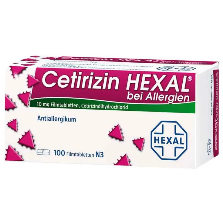 Hexal Cetirizin Filmtabletten bei Allergien, 100 St- Cetirizin|Allergie Tabletten
