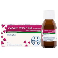 Hexal Cetirizin Saft bei Allergien, 150 ml- Cetirizin|Allergie Medikamente