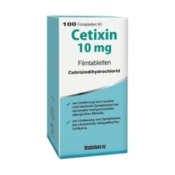 Cetixin 10 mg Filmtabletten, 100 St- Allergie Tabletten|Allergie Medikamente