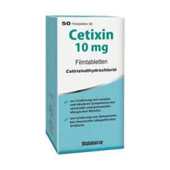 Cetixin 10 mg Filmtabletten, 50 St- Allergie Tabletten|Allergie Medikamente