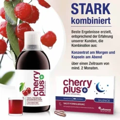 Cherryplus Hirnleistung & Nerven-Das Original Silence Kapseln, 180 St