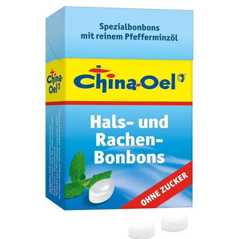 China Öl Hals- und Hustenbonbons ohne Zucker, 40 g- Husten & Halsbonbons