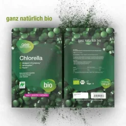 GSE Chlorella 500 mg Bio Naturland Tabletten, 2000 St- Chlorella|Sonstige Bio Produkte