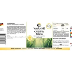 Warnke Chlorella-Chlorella 400 mg Tabletten, 500 St