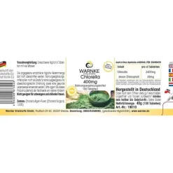 Warnke Chlorella-Chlorella 400 mg Tabletten, 100 St