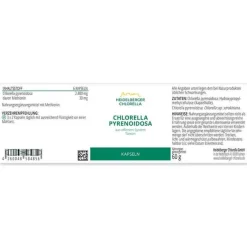 Heidelberger Chlorella Chlorella Pyrenoidosa Kapseln, 60 g- Chlorella