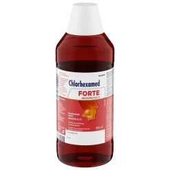 Chlorhexamed Zahnfleischentzündung Medikamente|Prophylaxe-FORTE alkoholfrei 0,2 % Mundspülung, antibakteriell, 600 ml