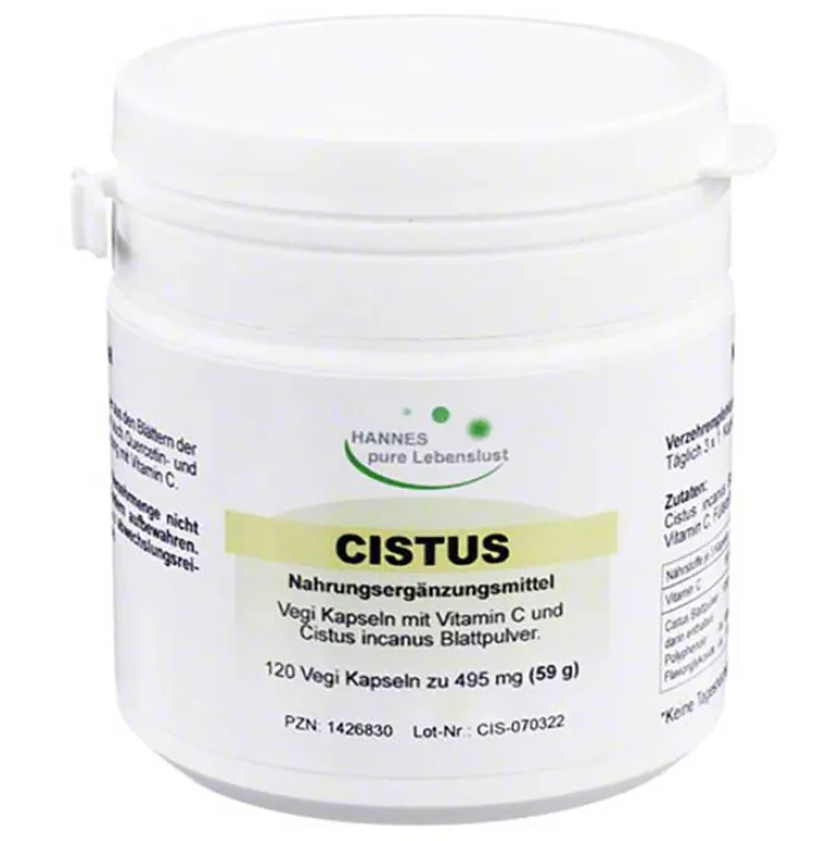 Hannes pure Lebenslust Cistus-Cistus Incanus Vegi Kapseln, 120 St