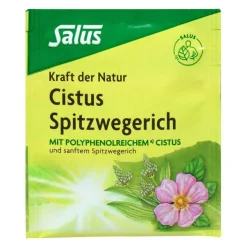 Salus Kräutertee-Cistus Spitzwegerich Tee Bio Filterbeutel, 15 St