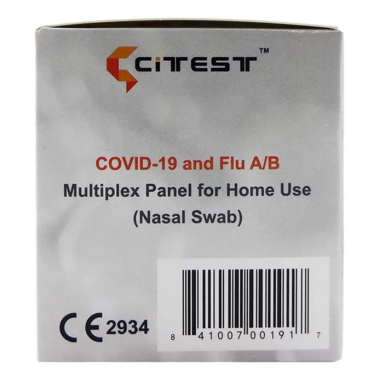 Citest 3 in 1 Selbsttest Covid-19 Antigen & Influe, 5 St- Corona Schnelltest