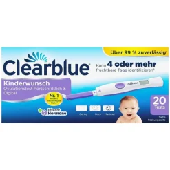 Clearblue Ovulationstest|Familienplanung-Ovulationskit Fortschrittlich & Digital, 20 St
