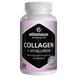 Collagen 300 mg + Hyaluron 100 mg hochdosiert Kapseln , 60 St^Vitamaze New